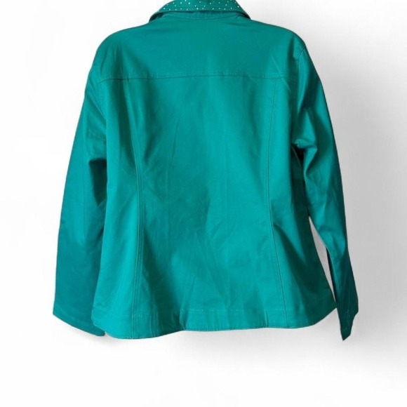 Vintage Rhinestone Embellished Denim Jacket - Picture 4 of 8